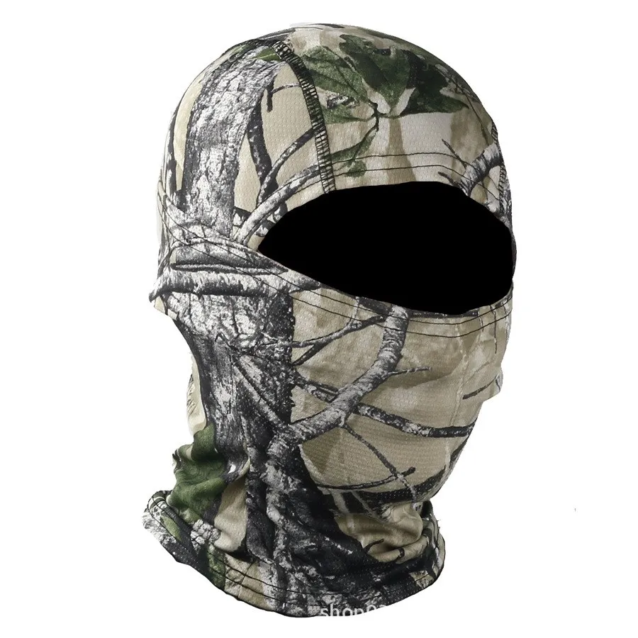 Bionic Camouflage Tactical Military Mask Headgear Army Fan Outdoor Hunting Riding Hiking Windproof Protective Face Mask Scarf