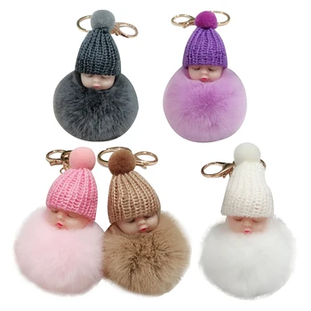 

5pcs Keychain Funny Cute Creative Decorative Durable Doll Key Chain for Key