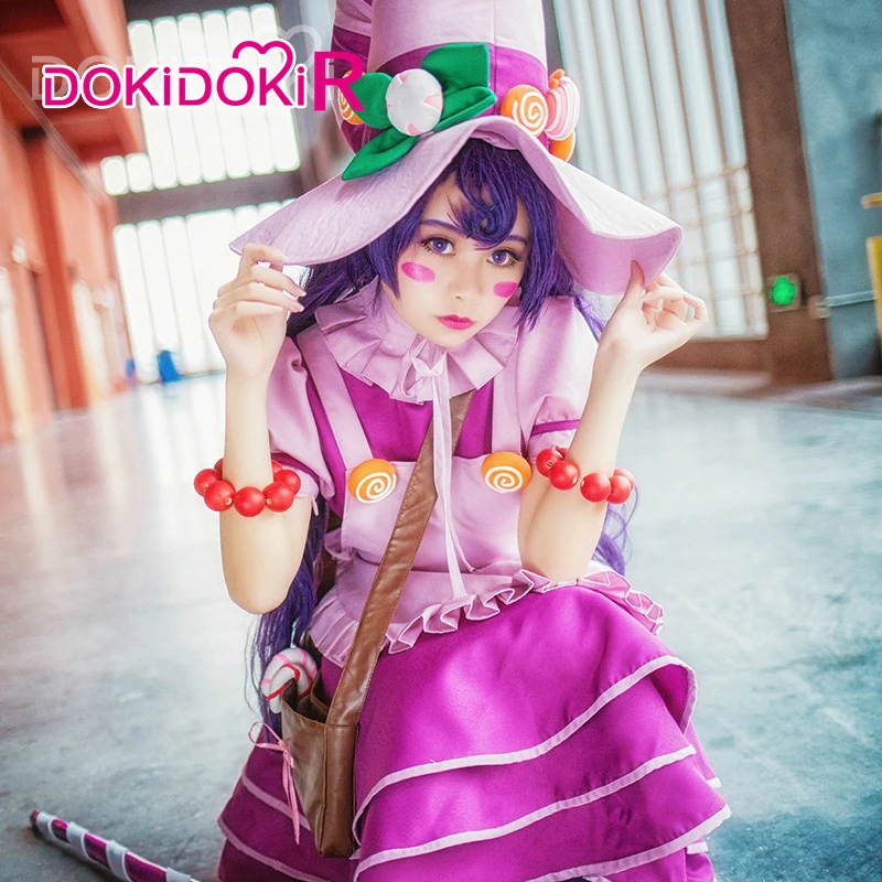 DokiDoki-R игра Лига Легенд Лулу Косплей Лига Легенд Лулу конфеты ведьма косплей костюм женщины Хэллоуин