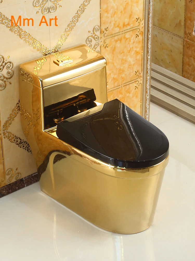 創造的なトイレ 金とユーロ 超大 防風 防臭 節水 バー トイレ ワンピース 窓ツール Wc トイレ Aliexpress