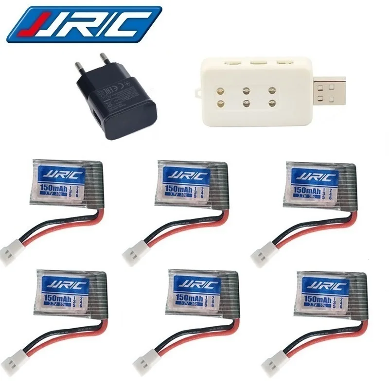 Оригинальный аккумулятор JJRC H8 3 7 в 150 мАч с зарядным устройством USB для H2 H48 H8Mini RC