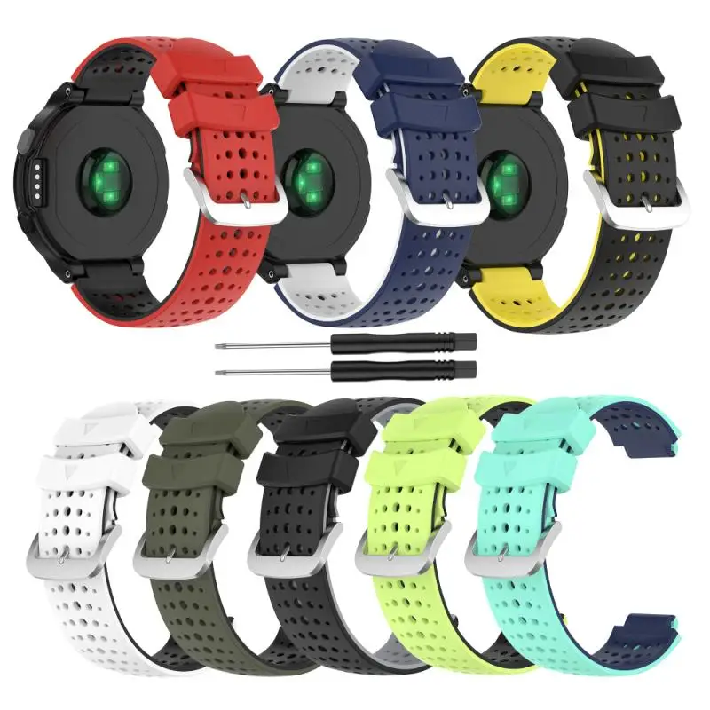Ремешок силиконовый для Garmin Forerunner220 230 235 620 630 735XT мягкий спортивный браслет