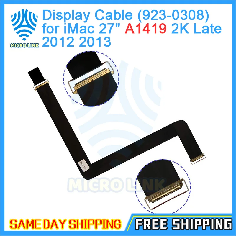 New 923 0308 Lvds Cable For iMac 27" A1419 MD095 MD096 LCD LED Screen