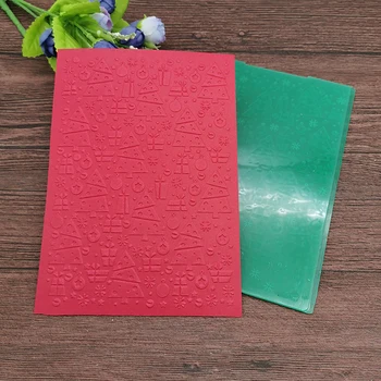 

AOKEDIY Christmas DIY Plastic Embossing Folders for DIY Scrapbooking Paper Craft/Card Making Decoration Supplies