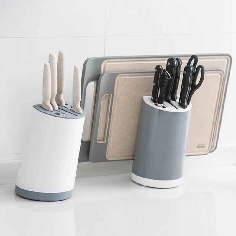 

1PC Kitchen Storage Shelf Multifunctional Cutter Rack Holder Wooden Knife Tool