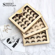 

SHIDISHANGPIN 5/10 pairs False Eyelashes 3D Mink Eyelashes Natural Dramatic Volume Mink Lashes Extension Mink Eyelashes Fake