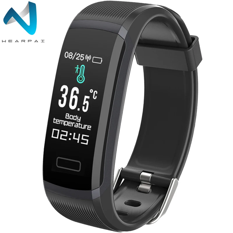 

Wearpai T6 Bluetooth Smart Watch Heart Rate Monitor Body Temperature Fitness Band Men Women Waterproof Smartwatch New for Phone