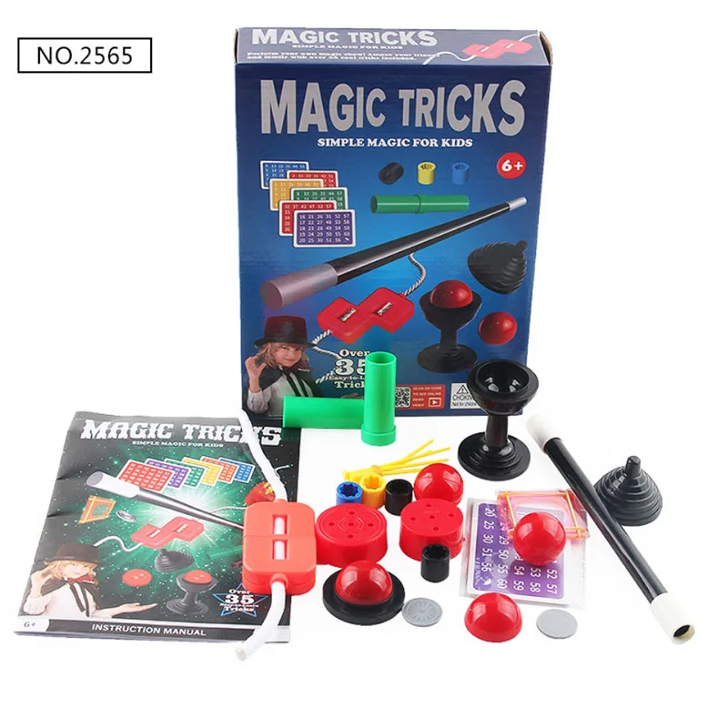 Головоломка простой магический реквизит для начинающих магический набор для детей-Захватывающий фокусник трюки представление шоу, руководство+ руководство по эксплуатации - Цвет: A3