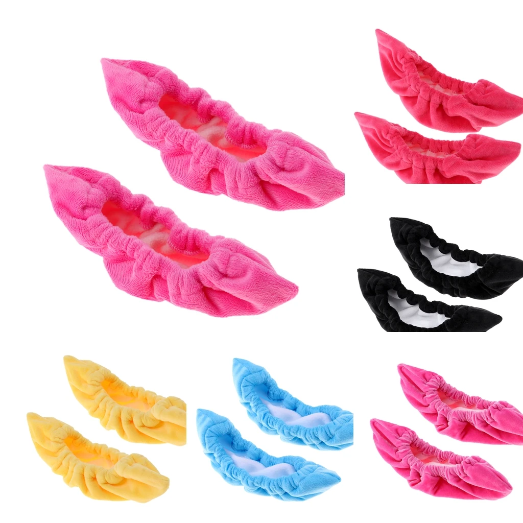1 Pair Terry Cloth Ice Hockey Figure Skate Blade Guards Protector Covers 1 Pair Terry Cloth Ice Hockey Figure Skate Blade Guards Protector Covers