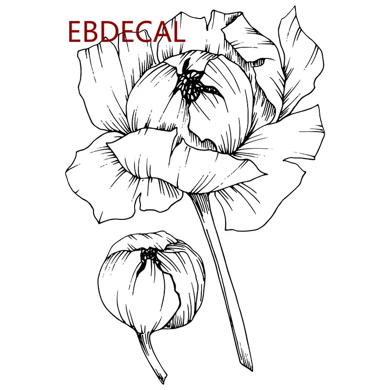 EBdecal цветок для авто машина бампер окно переводные наклейки чемодана DIY Декор