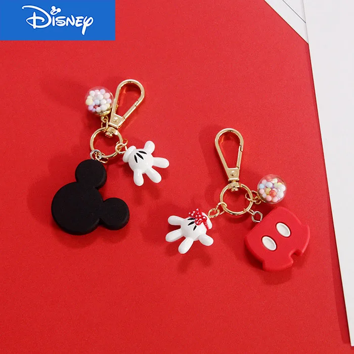 Disney Cute Creative Mickey Head Pendant Car Keychains Women Girls Charm Bags key Chain Accessories Lovers Keyring Wholesale