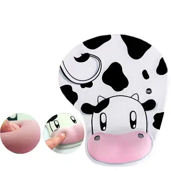 

2019 New Cute Cow Anti-Slip Computer Mouse Pad Mat with Gel Wrist Support for PC Macbook Laptop Accessories 0A Drop Shipping