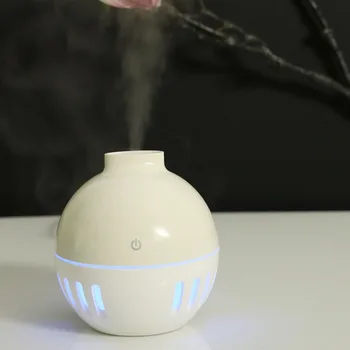 

130ML Wood Grain USB Mini Air Humidifier Ultrasonic Essential Oil Aroma Diffuser With 7 Color Changing Light for Home Office