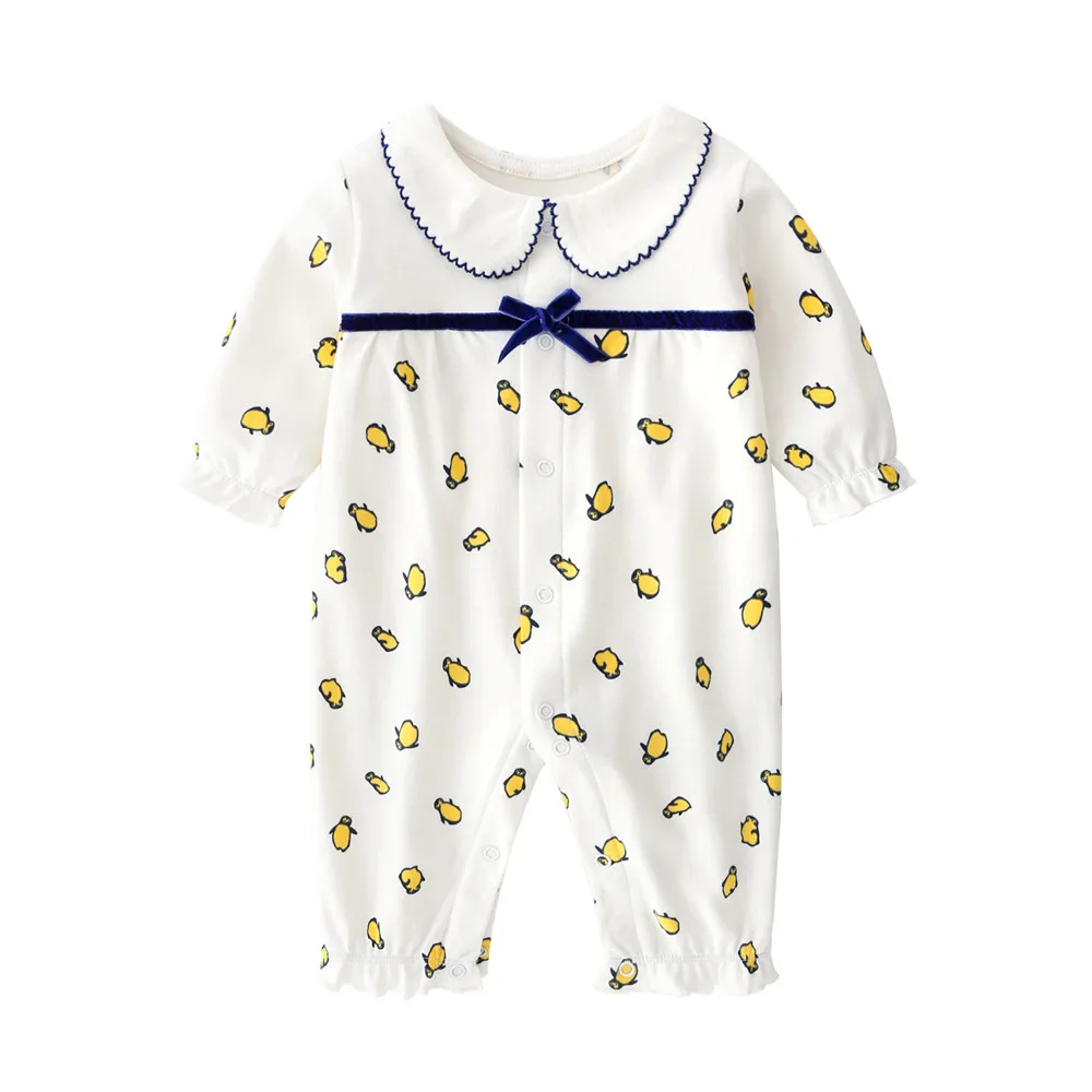 cute baby bodysuits Newborn Infant Romoers Unisex Baby Boy Girl Button Solid Bodysuit One Piece Onesies Spring Autumn Jumpsuit Outfits Clothes bamboo baby bodysuits	