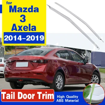 

Car Styling ABS Chrome Rear Tail Gate Door Trunk Lid Tailgate Cover Trim Strip Molding Decoration For Mazda 3 Axela 2014-2019