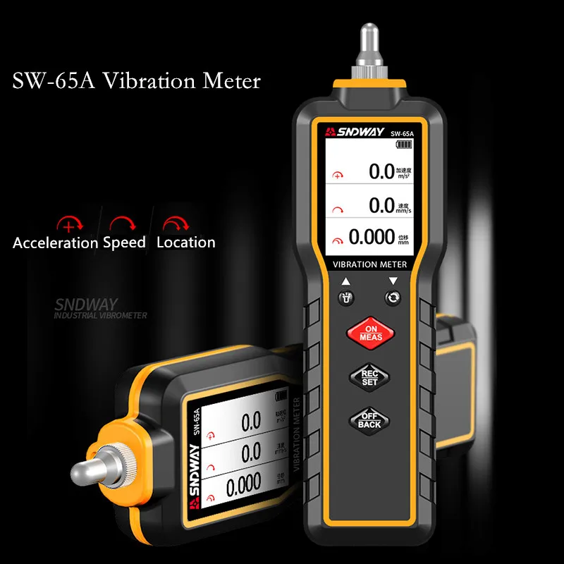 

SNDWAY Digital Vibration Meter LCD Display Vibrometer High-precision Vibration Analyzer Electrical Instrument Tool