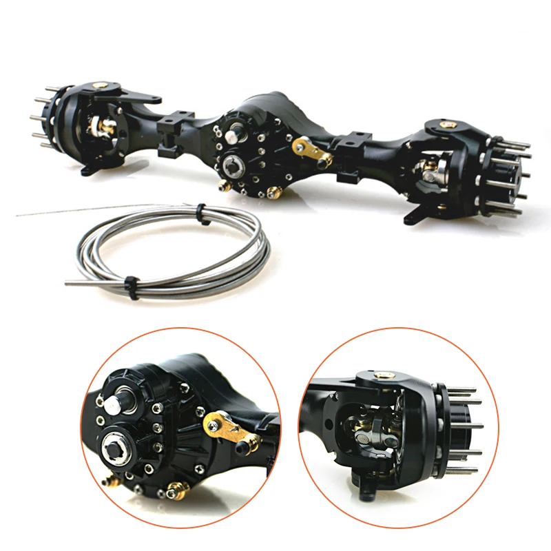 Toys & Hobbies 1/14 LESU Metal Front Differential Lock Axle for RC