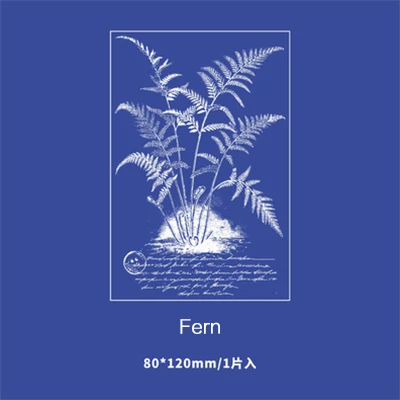 fern Креативный цветок резиновые прозрачные штампы Прозрачная силиконовая печать штампы Diy ручной работы скрапбук фотоальбом Декор товары для рукоделия - Цвет: fern