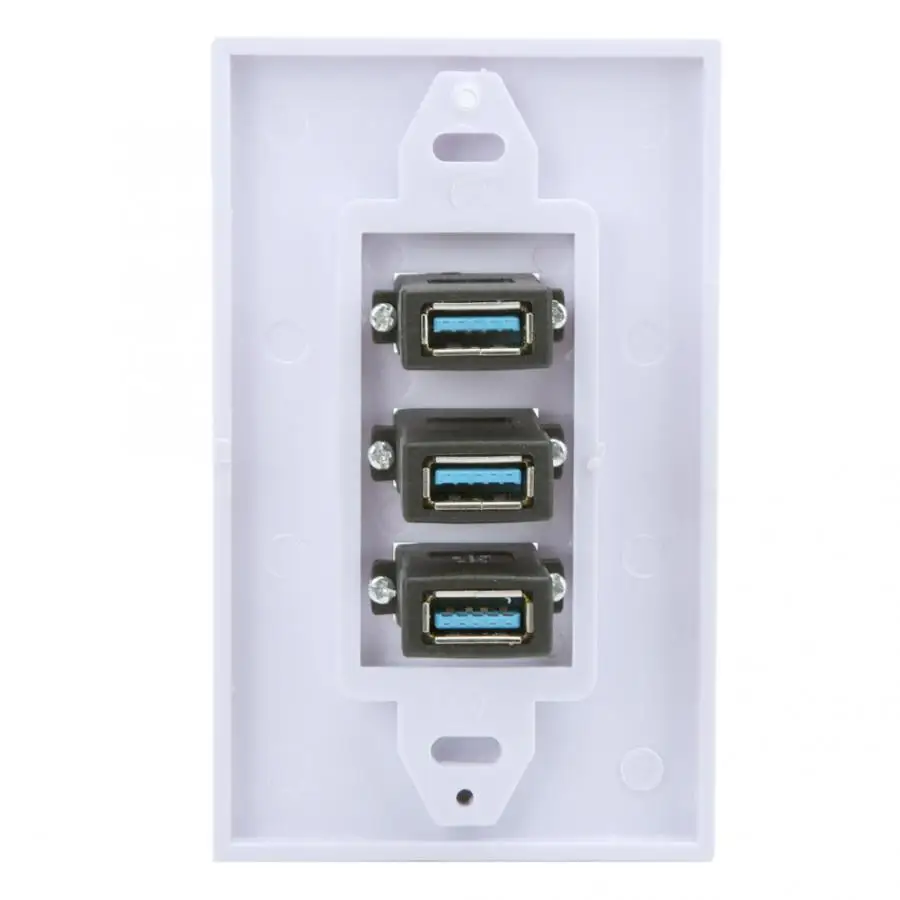 USB Панель 3 порта USB3.0 USB настенная панель для дома и офиса отеля здания стандарта США