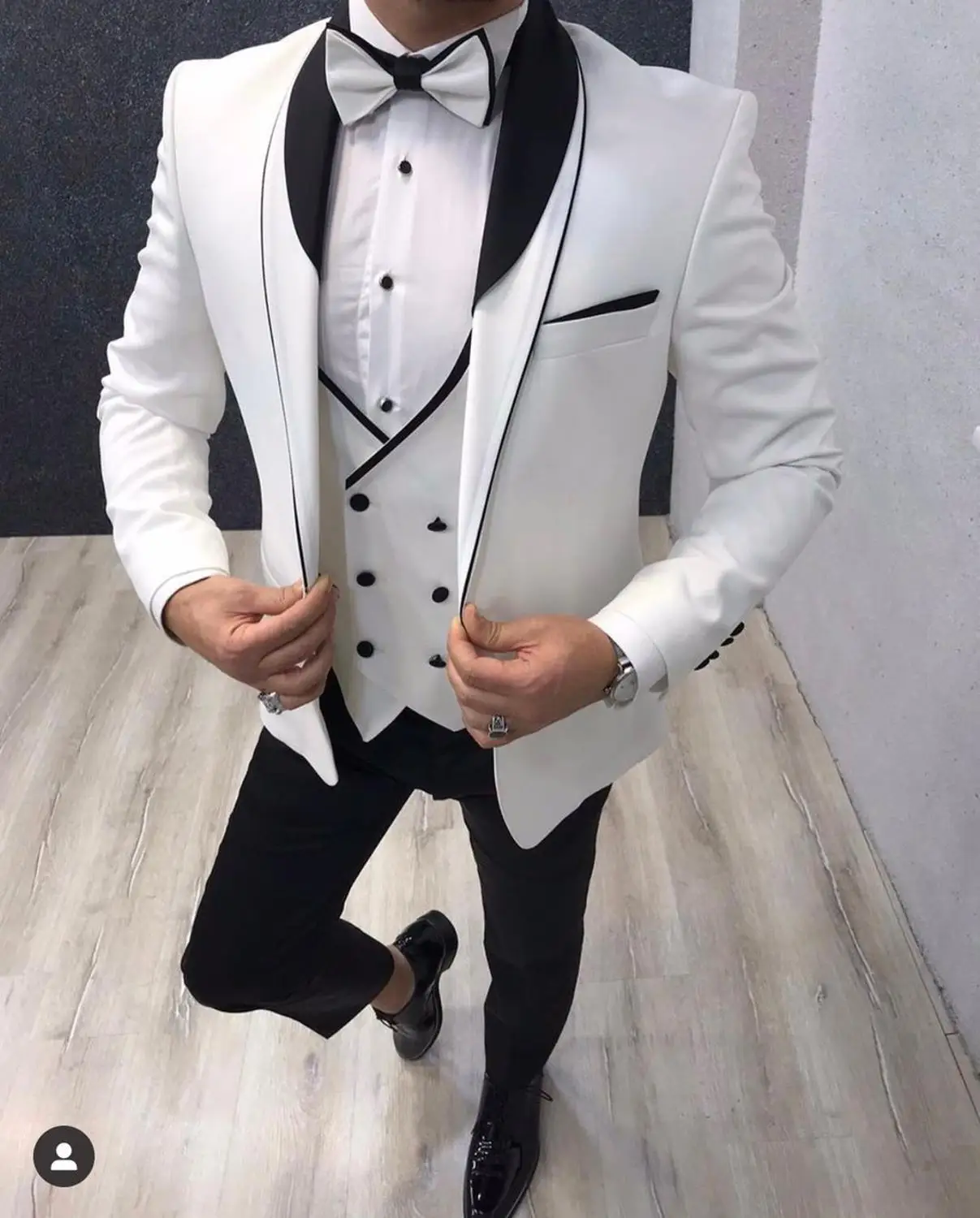 Белые Свадебные смокинги для жениха мужские костюмы костюм Homme Модный