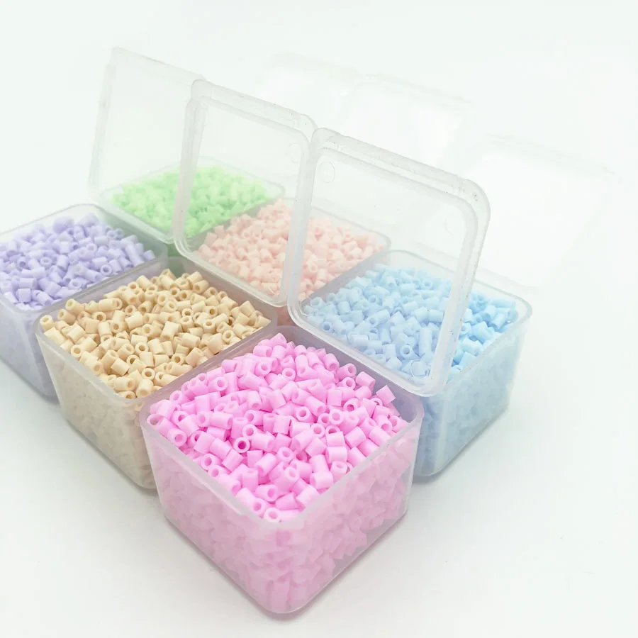 2.6mm Mini Fuse beads 1200pcs/box Hama Beads Perler PUPUKOU Beads Easy to Store For Kids Iron Beads High Quality 2