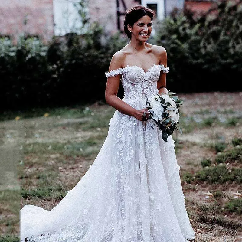 Пляжное свадебное платье с кружевом сексуальное длинное винтажное богемное свадебное платье принцессы с открытой спиной Свадебные платья robe de mariage