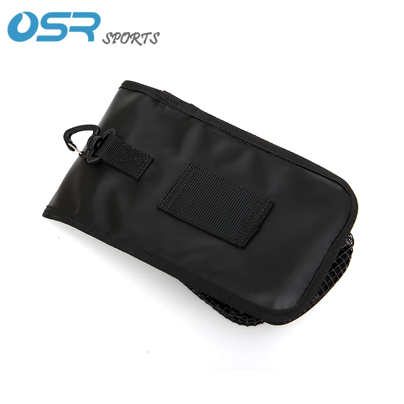 Mesh storage bag for scuba diving surface marker buoy signal tube sausage spool reel with big eye mesh easy for drain