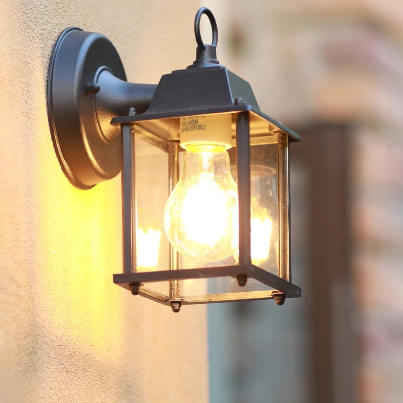 European Style Retro Led Wall Lamp wall light outdoor porch light Villa Home Outdoor Waterproof Lighting Decorat Wall Light Courtyard Corridor Porch Lamps