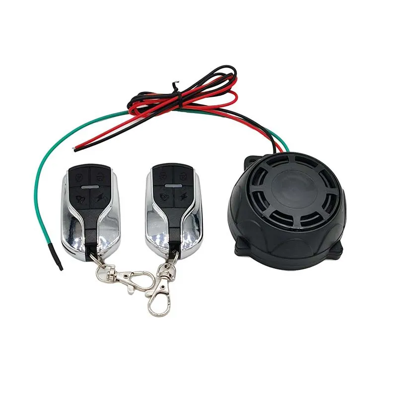 

New 12V Vehicle Universal Security Siren Motorcycle Anti-Theft Alarm System With Dual Remote Control Sound Warning Horns