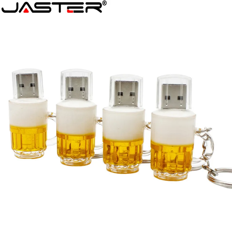 JASTER специальная пивная кружка модель usb флэш-накопитель пивной стакан 4 ГБ 8 ГБ 16 ГБ 32 ГБ карта памяти, Флеш накопитель USB 2,0 флешка