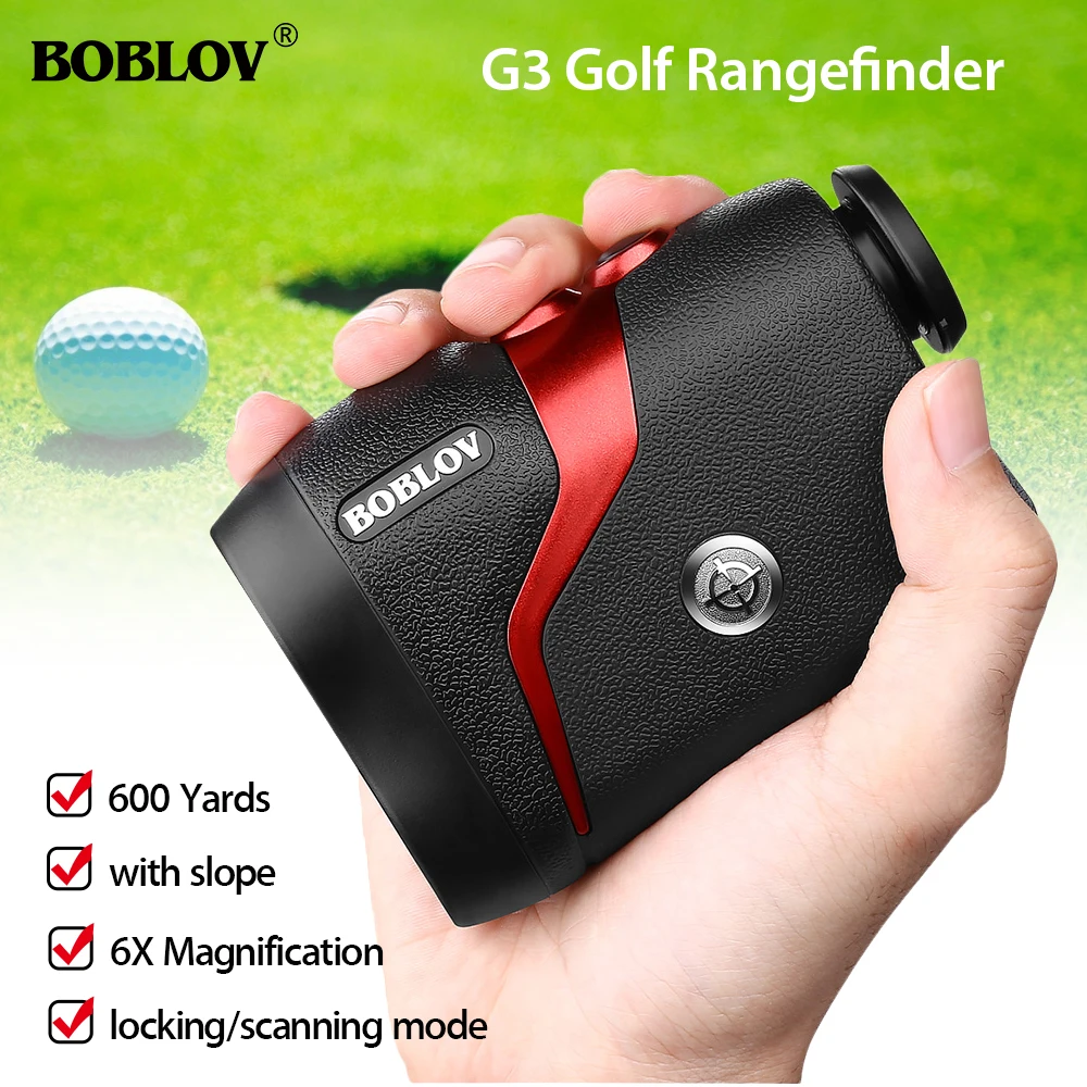

BOBLOV Rangefinder 600M Golf Rangefinder Mini Golf Slope Adjusted Mode Sport Laser Distance Meter