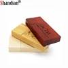 SHANDIAN Wooden block USB Flash Drive red wood pendrive 4GB 8GB 16GB 32GB Pen Drive Memory Stick gift (free coustom logo) ► Photo 3/6