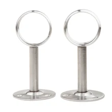 Упаковка из 4 оконных штор из нержавеющей стали стержень кронштейн гнезда трубы рычаг Держатель для 32 мм стержней