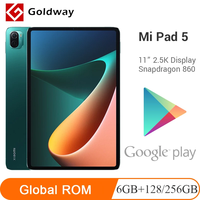 Xiaomi Mi Pad 5 128GB / 256GB ROM Snapdragon 860 CPU Tablets 11'' 2.5K Screen Tablet 13MP Camera 8720mAh Battery MiPad | Компьютеры