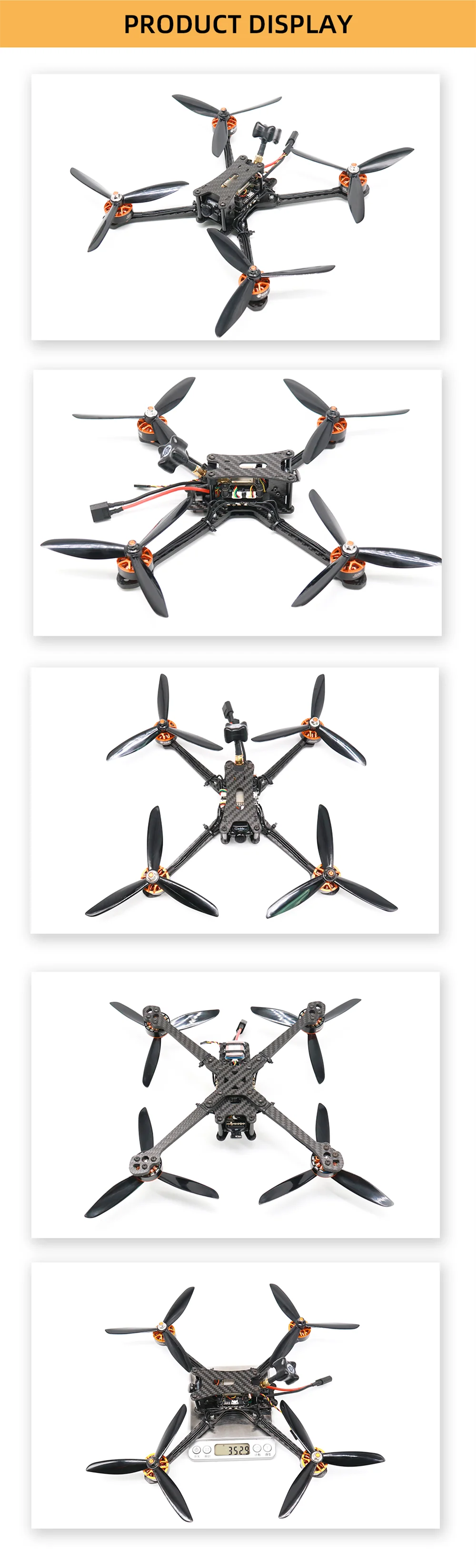Tyro119 250 мм F4 OSD 6 дюймов 3-6S DIY FPV гоночный Дрон PNP w/Caddx Turbo F2 1200TVL камера