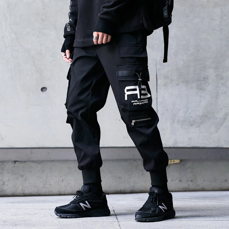 CG-Type 08R Black Cargo Pants - Fabric of the Universe