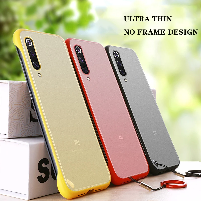 

For Xiaomi Mi 9 Case Mi 8 9 SE Mi CC9 CC9e No Frame Newest Phone Cases with Finger Ring Holder for Xiaomi Redmi K20 Cover Coque
