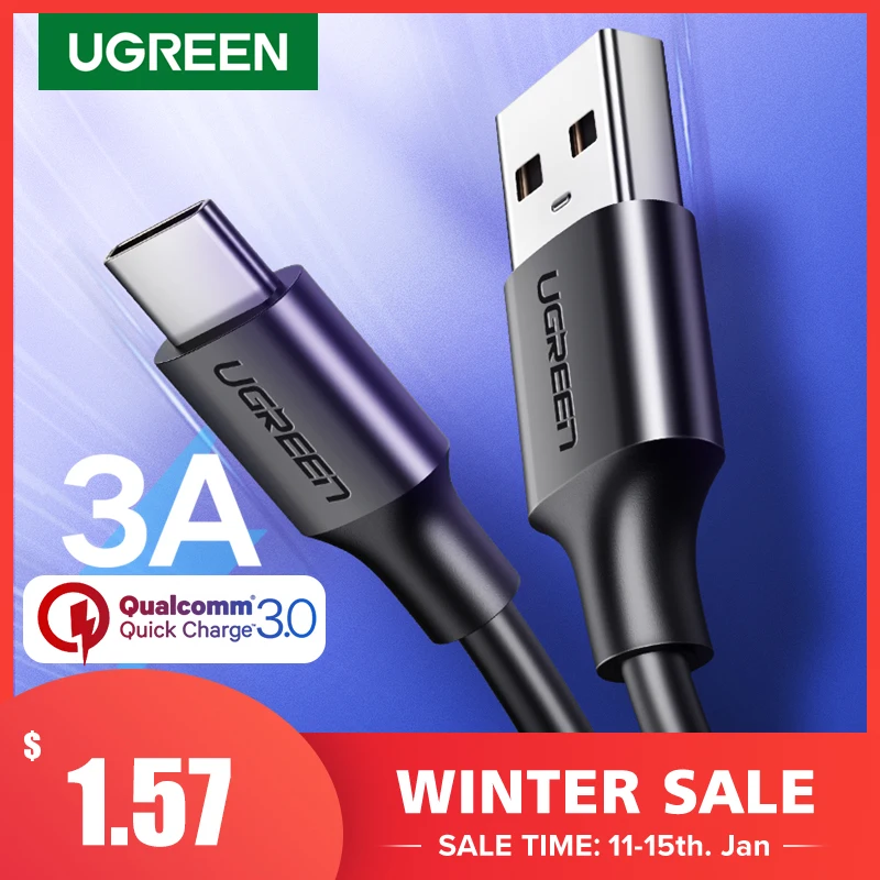 Ugreen USB Type C Кабель С Быстрой Зарядки для Передачи Данных Зарядное Устройство NEXUS 5X