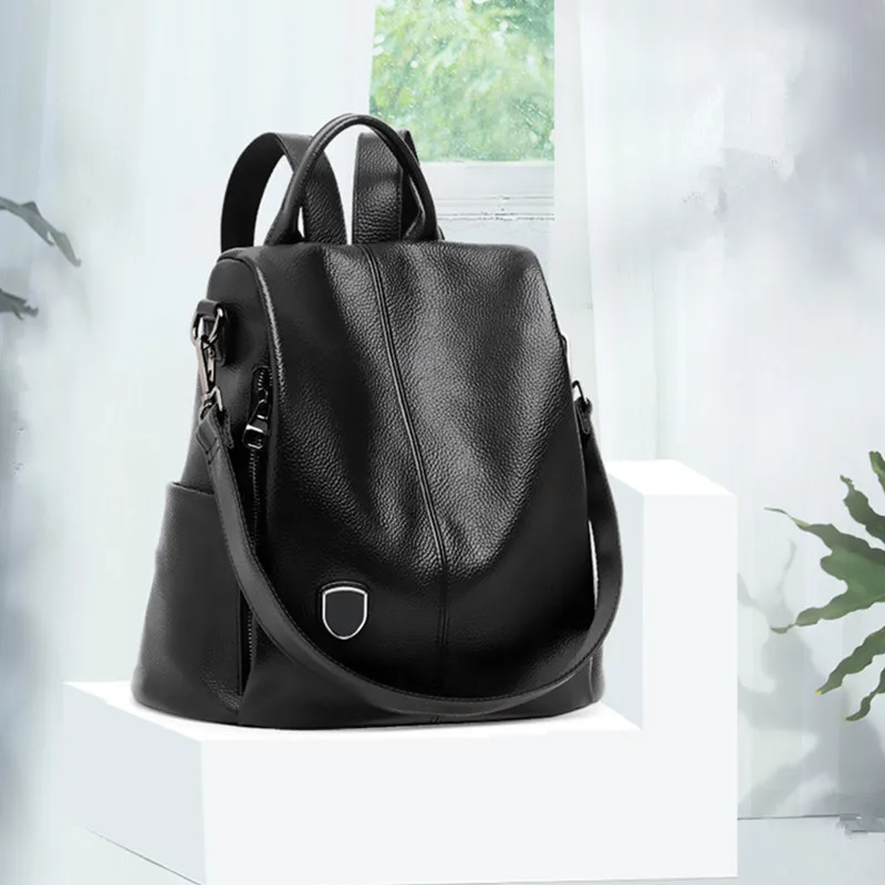 

Bag Women's Spring Hot Sales WOMEN'S Leather Bags Backpack Women's Multi-functional Backpack Large Capacity Agent to Join
