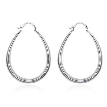 

Jewelry silver plated smooth ear ring creative exaggerated earrings