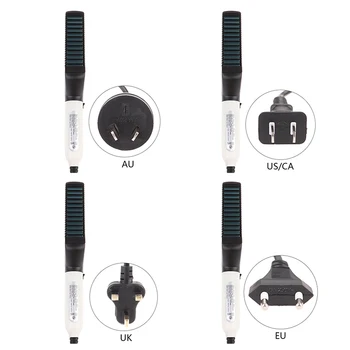 

Multifunctional Hair Comb Brush Beard Straightener Hair Straightening Comb Quick Hair Styler For Men