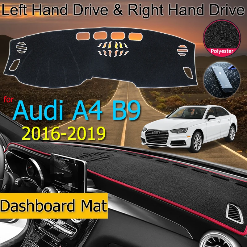 Противоскользящий коврик с защитой от УФ излучения для Audi A4 B9 2016 ~ 2019 8 Вт приборной панели Солнцезащитный
