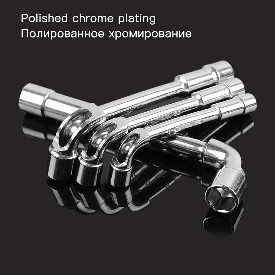 Open End Wrench Socket Tool Hex Socket Wrench Hand Repair Tool L-shaped Hexagonal Wrench 6-24mm Klucze Nasadowe Ratelsleutel