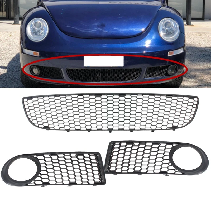 Автомобильный противотуманный светильник решетка бампера нижняя для Beetle / Cabrio 06