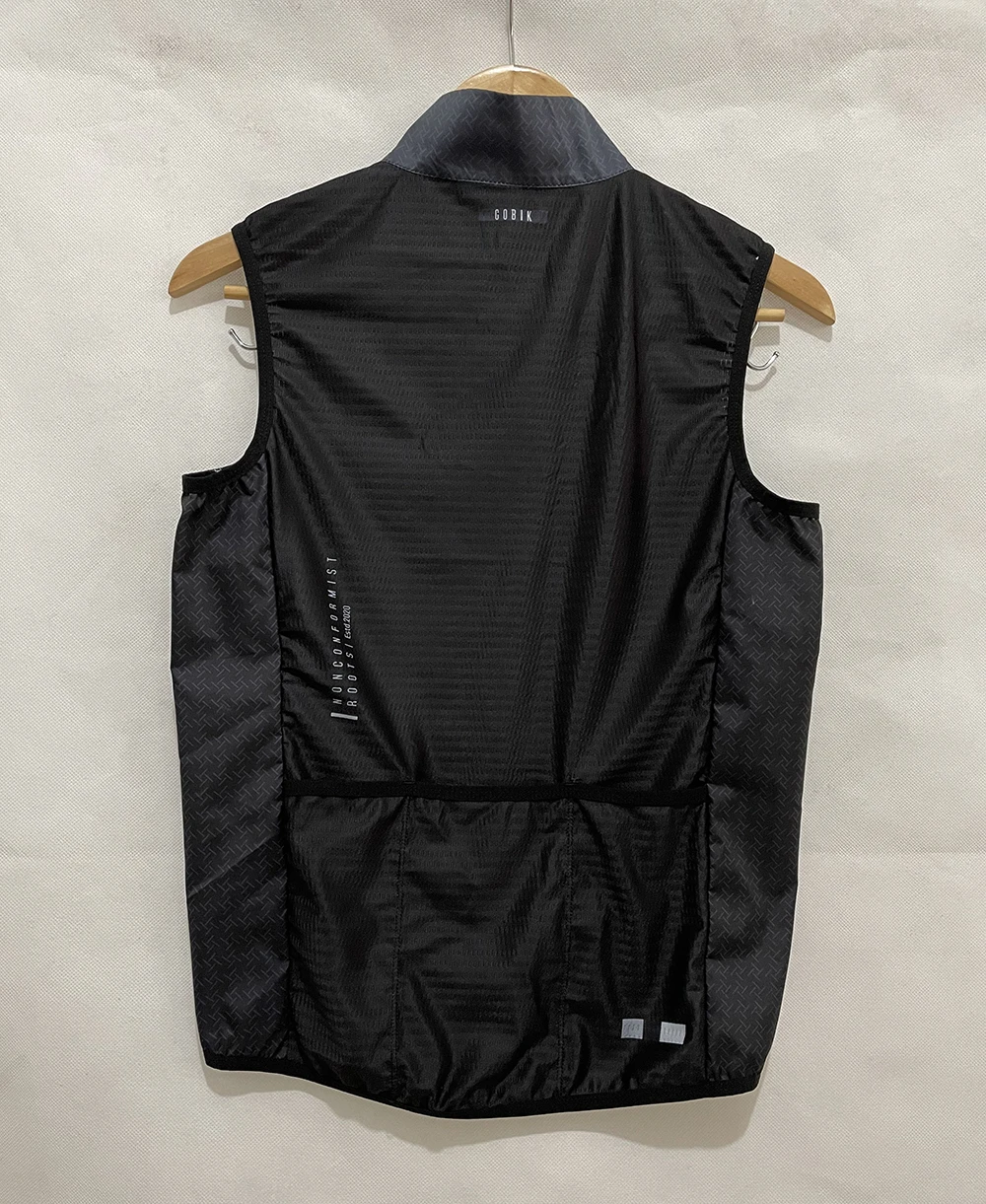 In stock shipping in 48 hours black High quality men's sleeveless windproof vest lightweight breathable quick-drying 3