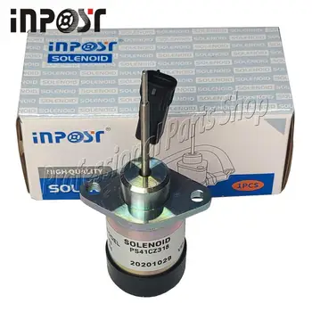 Online Diesel Stop Solenoid PS41CZ318 12V For Kubota 325 Miller Mig Welder Trailblazer