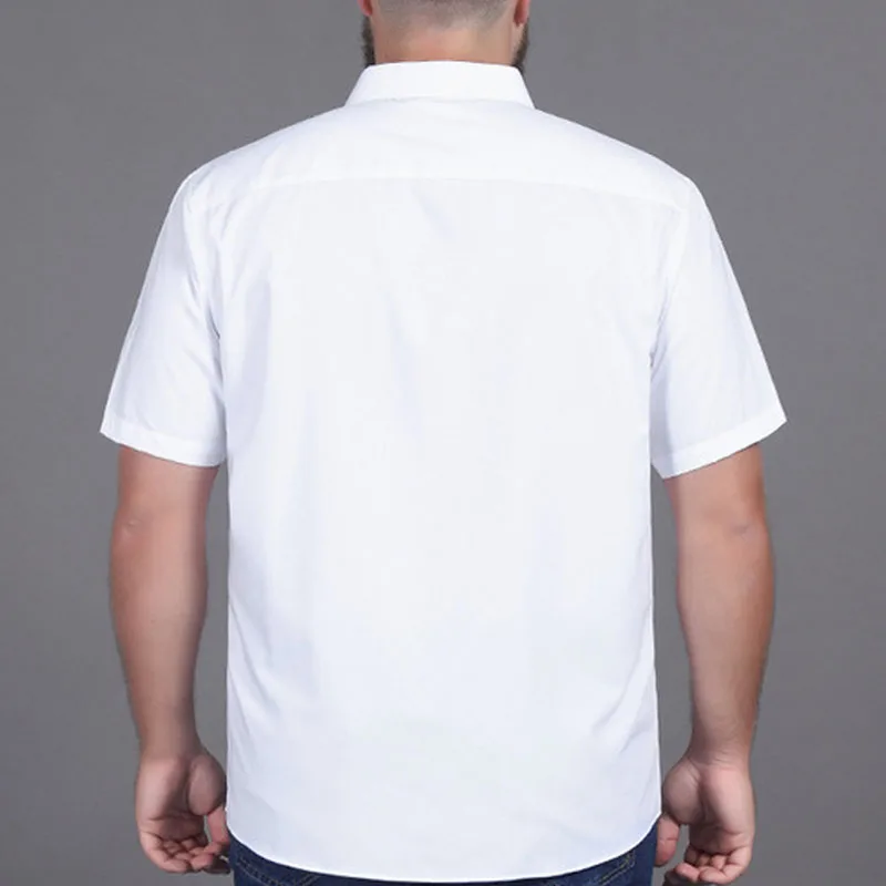 Летняя мужская рубашка 5XL 6XL 7XL 8XL 9XL 10XL бюст 164 см рубашки с коротким рукавом для мужчин 2 цвета