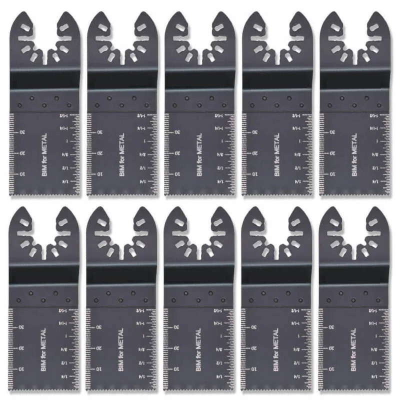 

High Quality 10 PCS Bi-Metal Saw Blades OSC35B-10WIN Oscillating Multi Tool For DeWalt Porter Cable/ROCKWEL