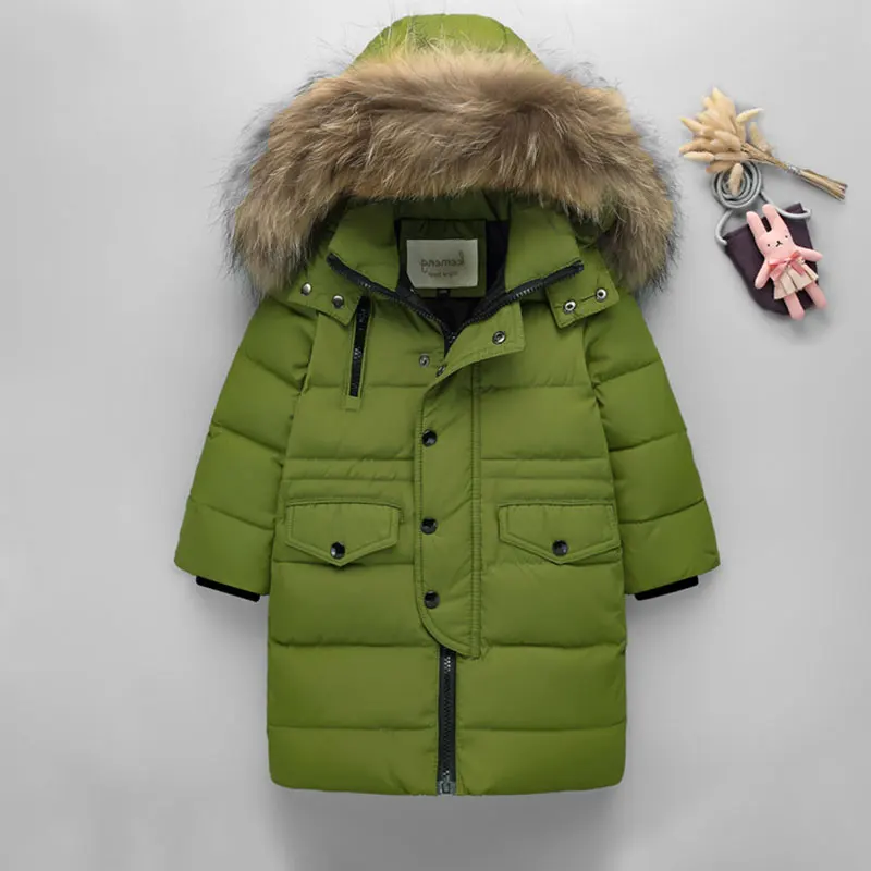 

Winter Down Jacket Children's Coat Girls Section New Female Big Children Down Jacket Baby Thickening Children's Winter Coat