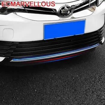 

Front Bumper Grille Automobile Chromium Decorative Car Styling Sticker Strip Decoration Bright Sequins 17 18 FOR Toyota Corolla